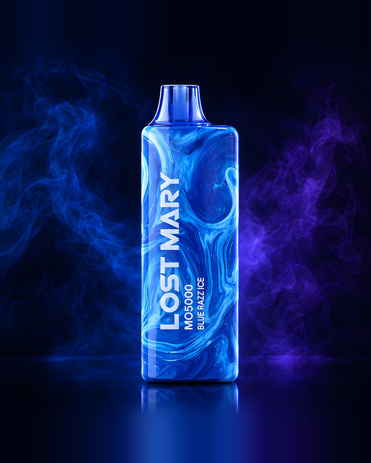 Fogg Vapes, Lost Mary MO5000, sabor Blue Razz Ice, vista frontal